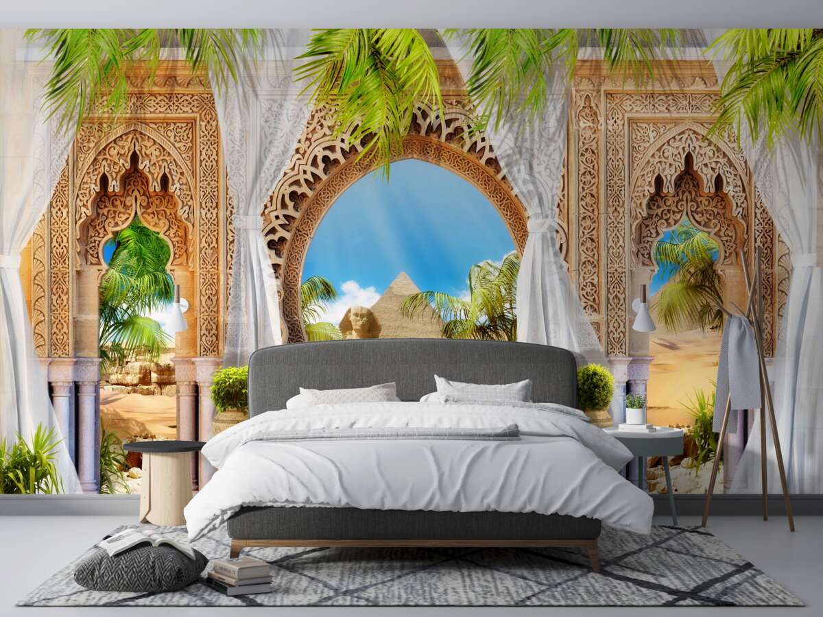 Fotobehang paleis in oosterse stijl