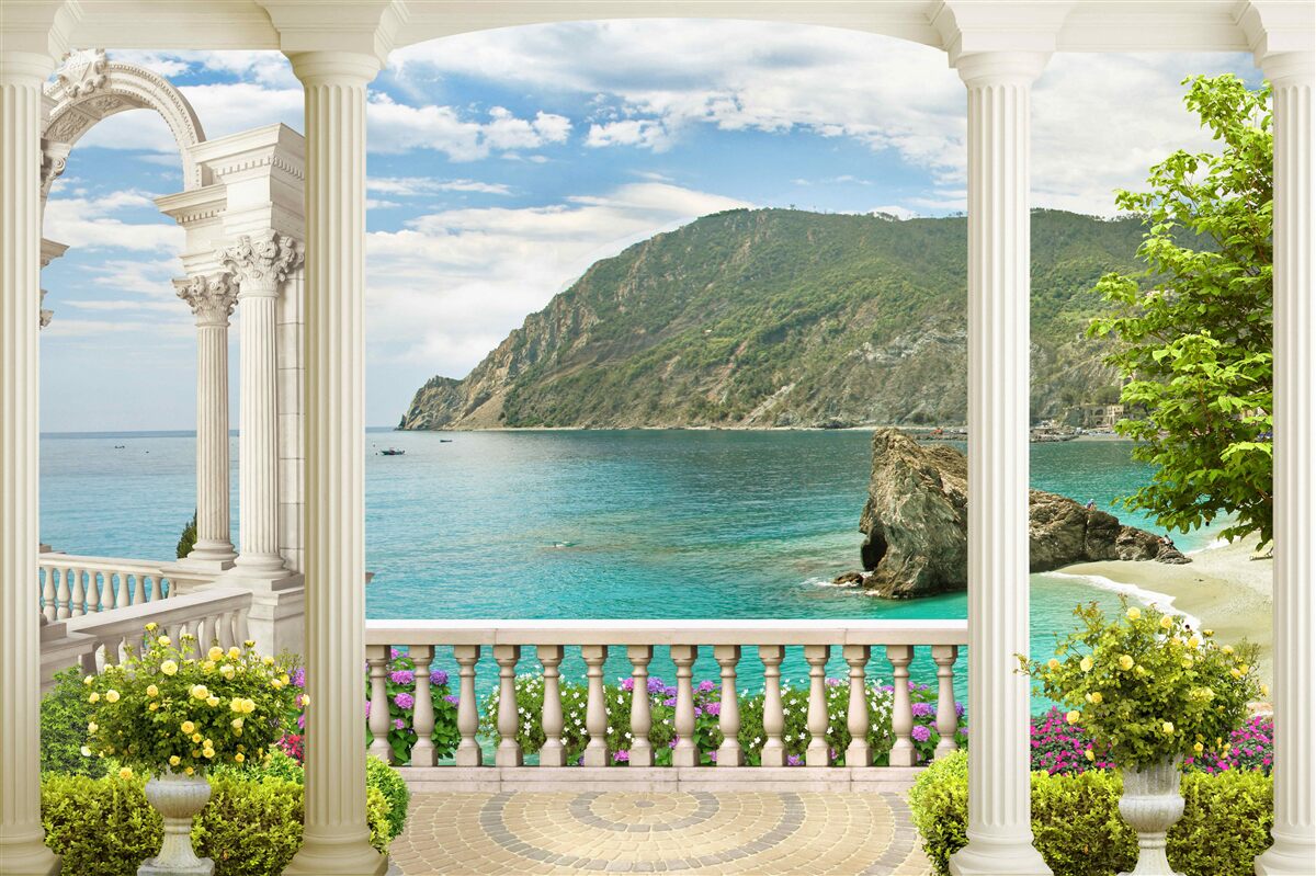 Fotobehang mariene kolommen