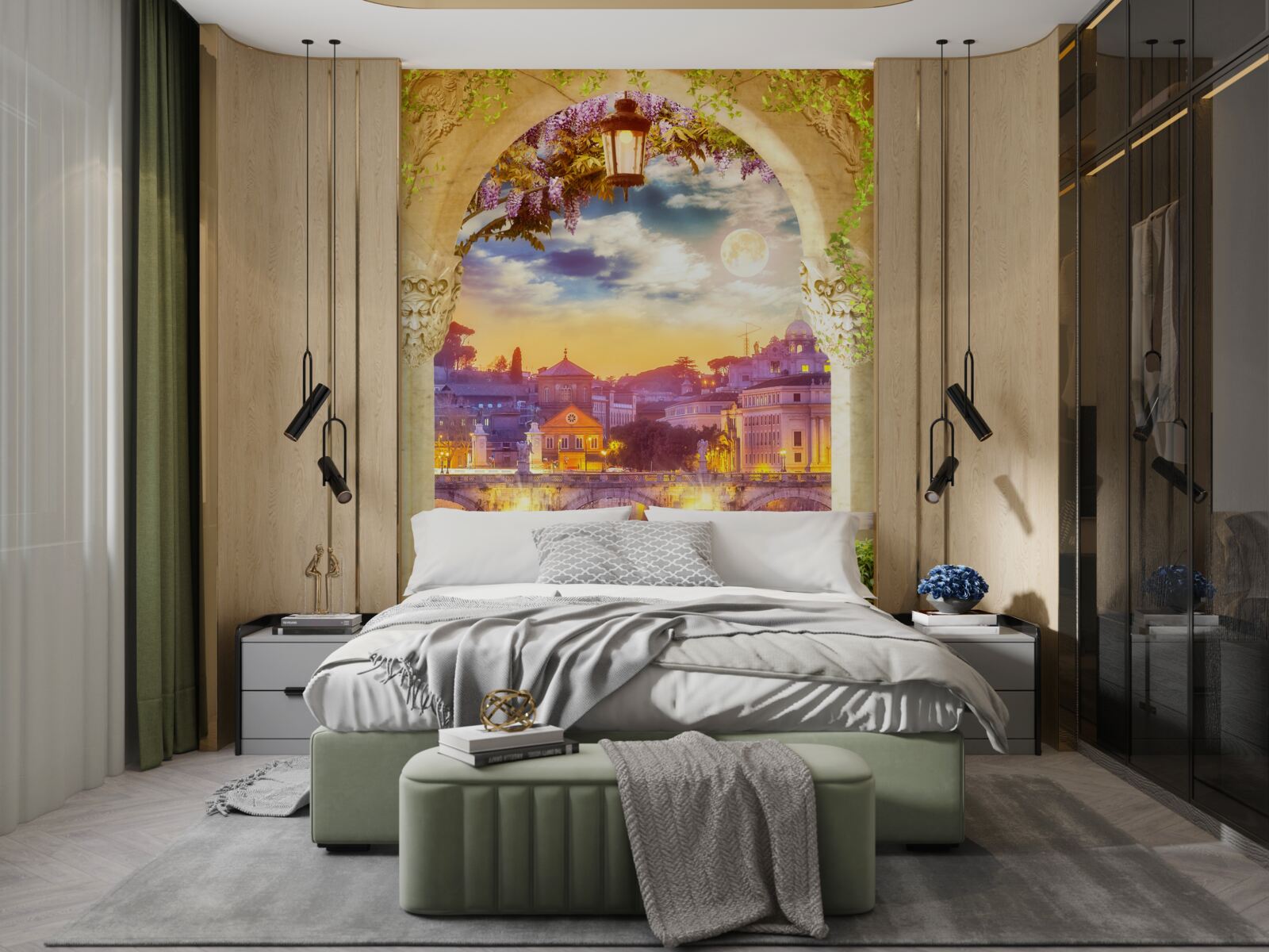 Fotobehang loggia met loungemeubels