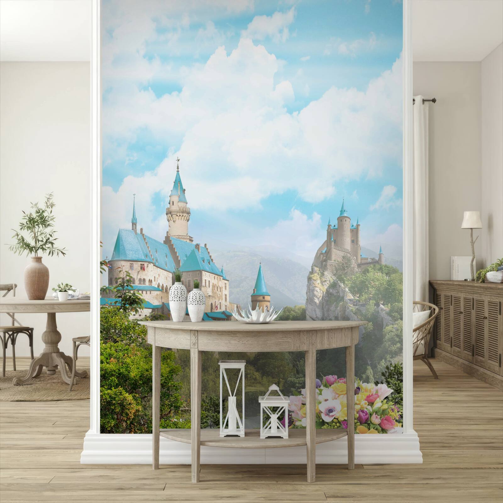 Fotobehang beeld van twee forten