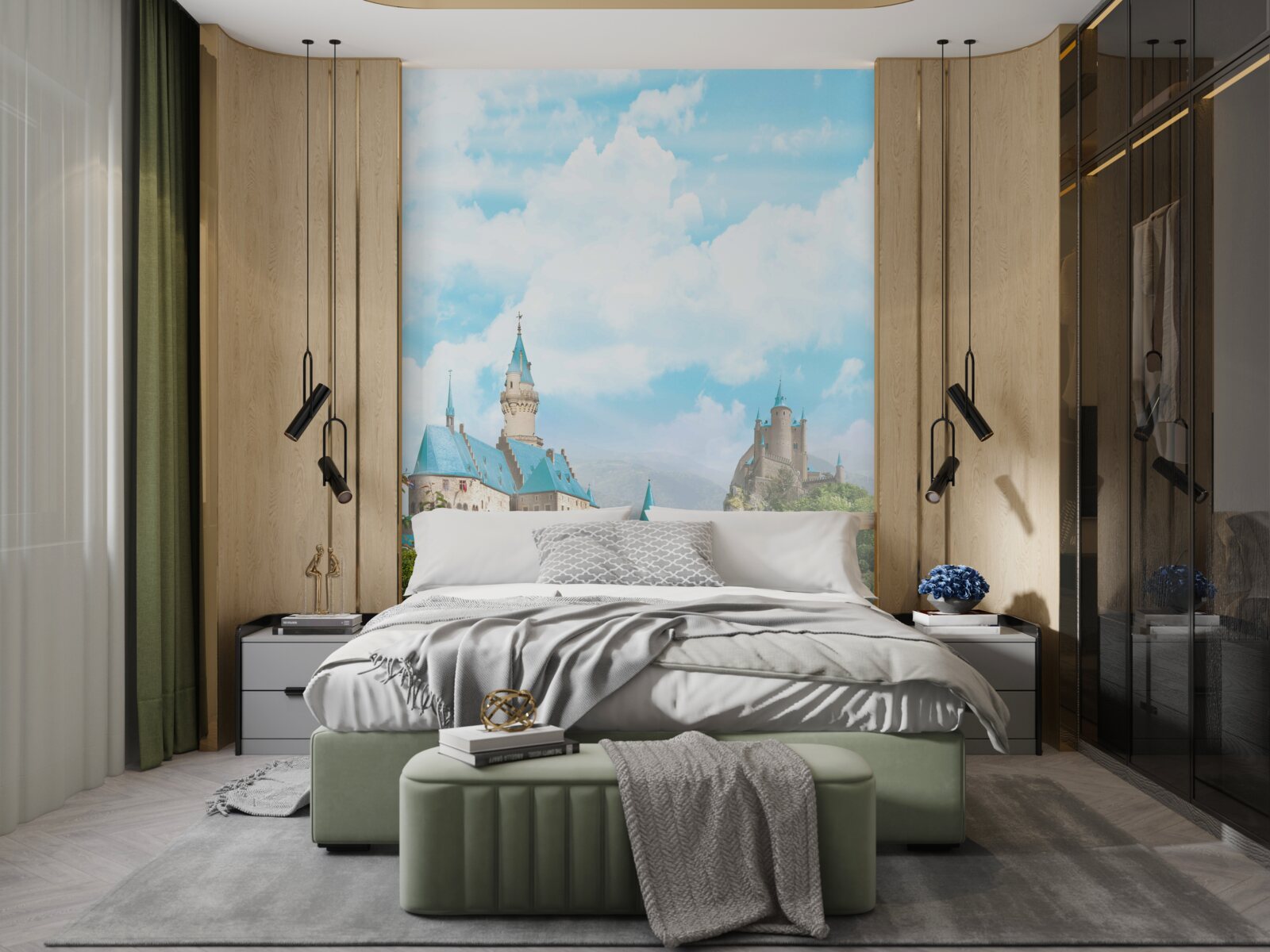 Fotobehang beeld van twee forten