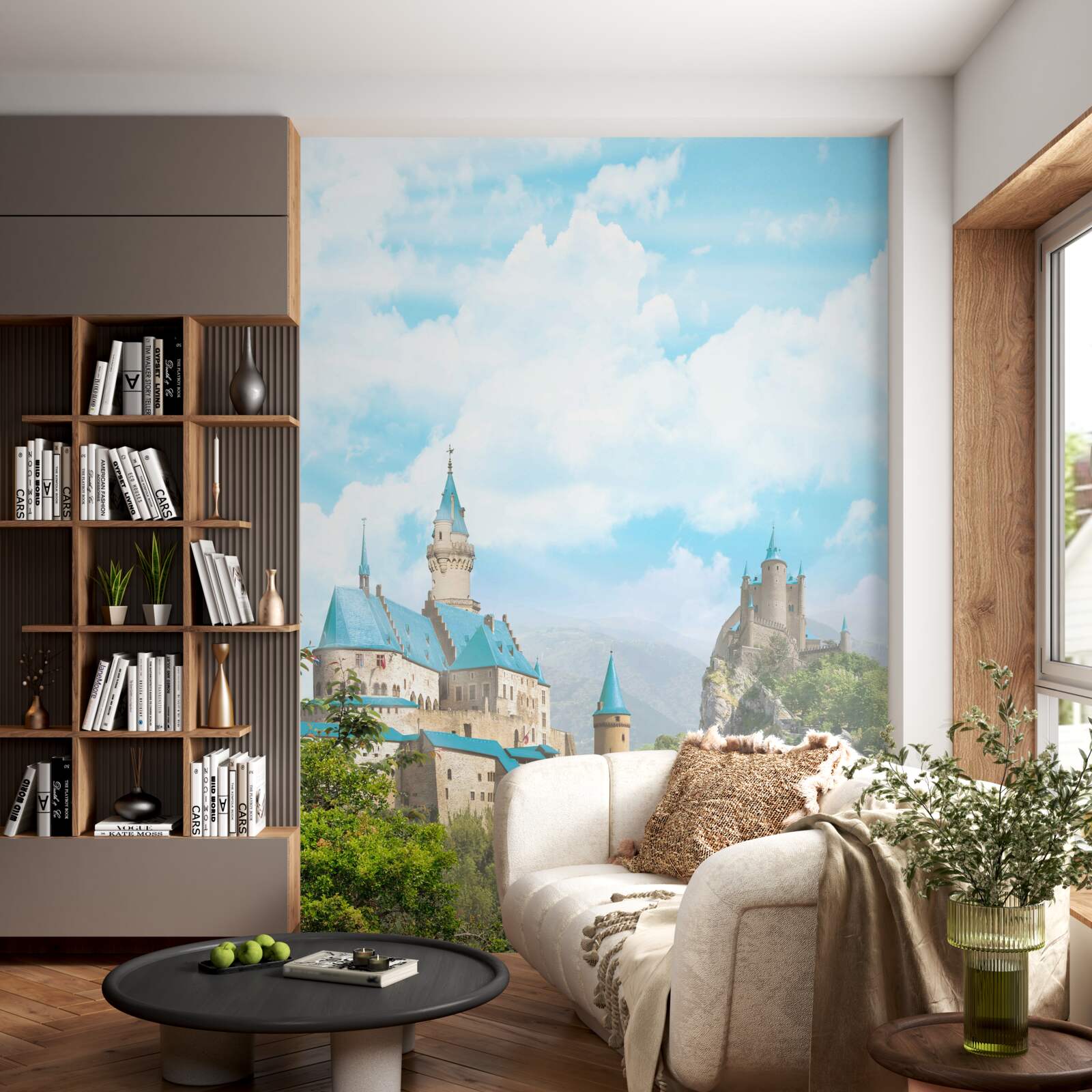 Fotobehang beeld van twee forten