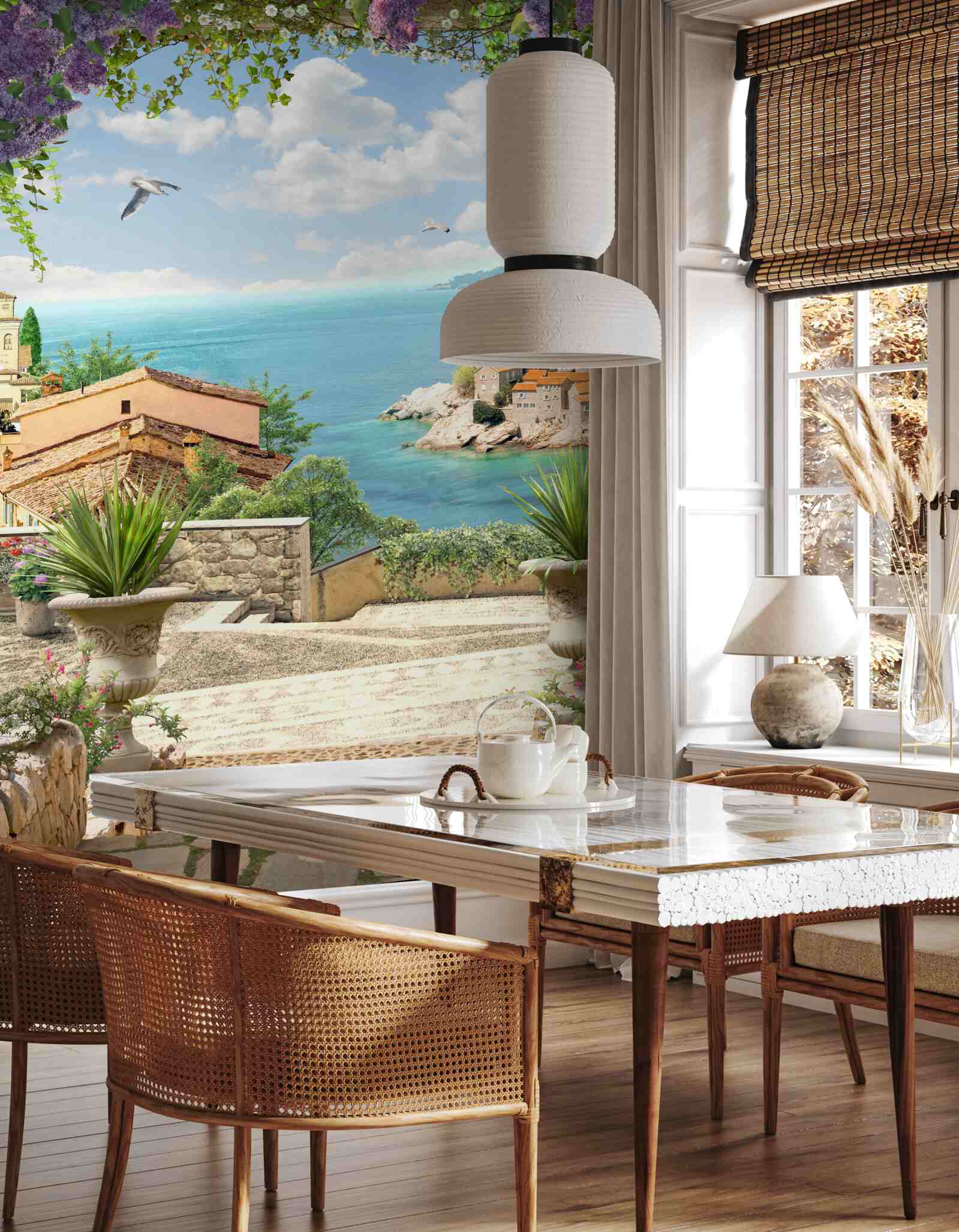 Fotobehang grote weg naar de kust