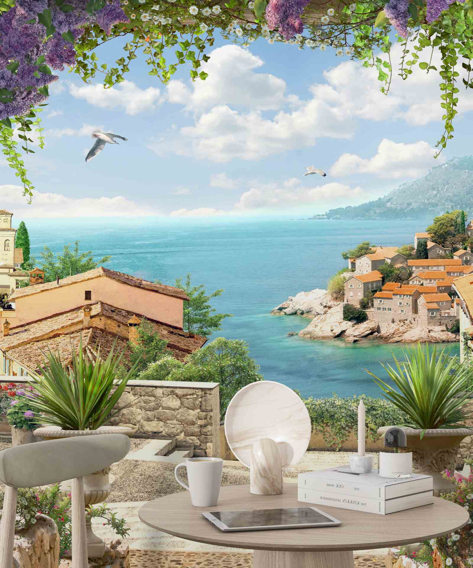 Fotobehang grote weg naar de kust