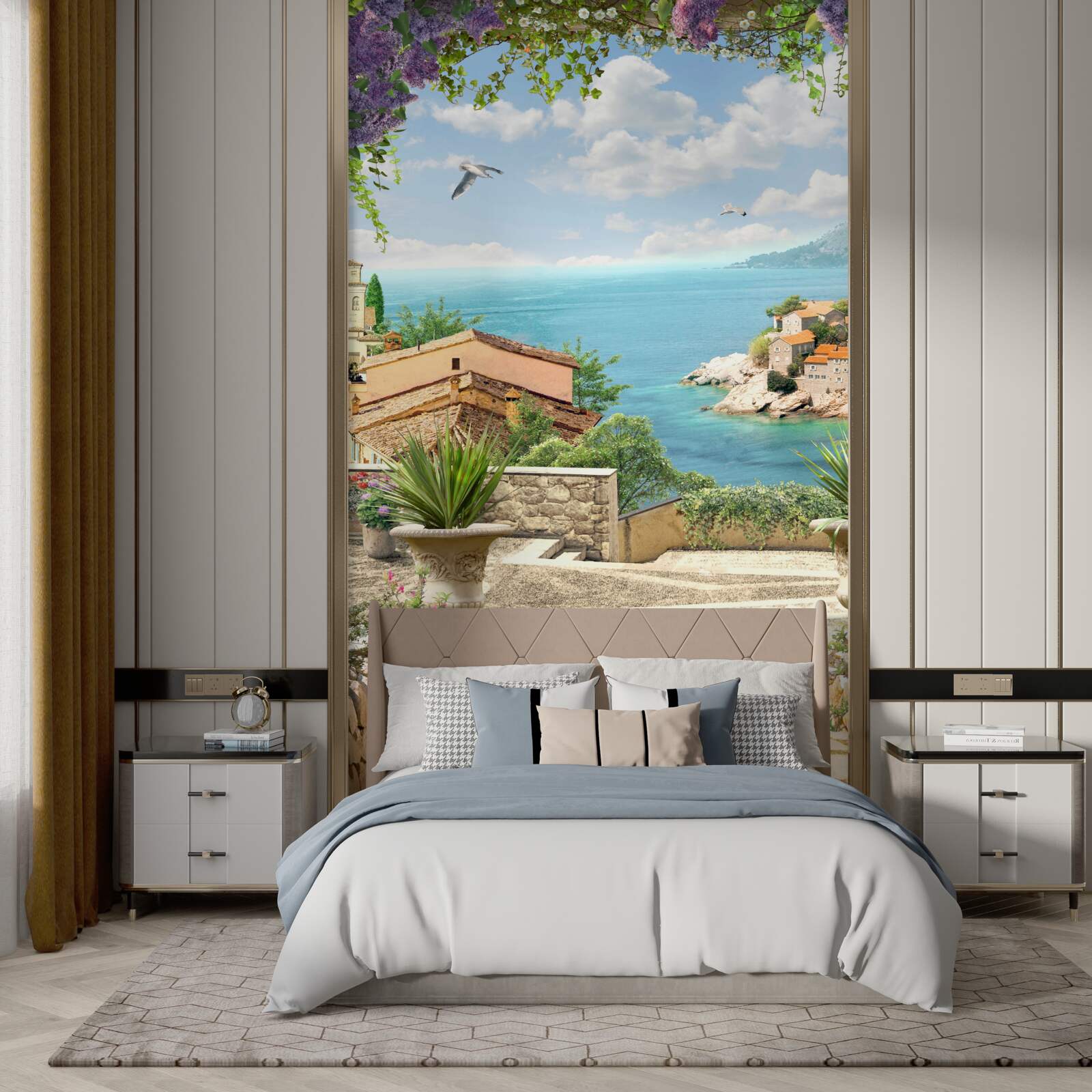 Fotobehang grote weg naar de kust