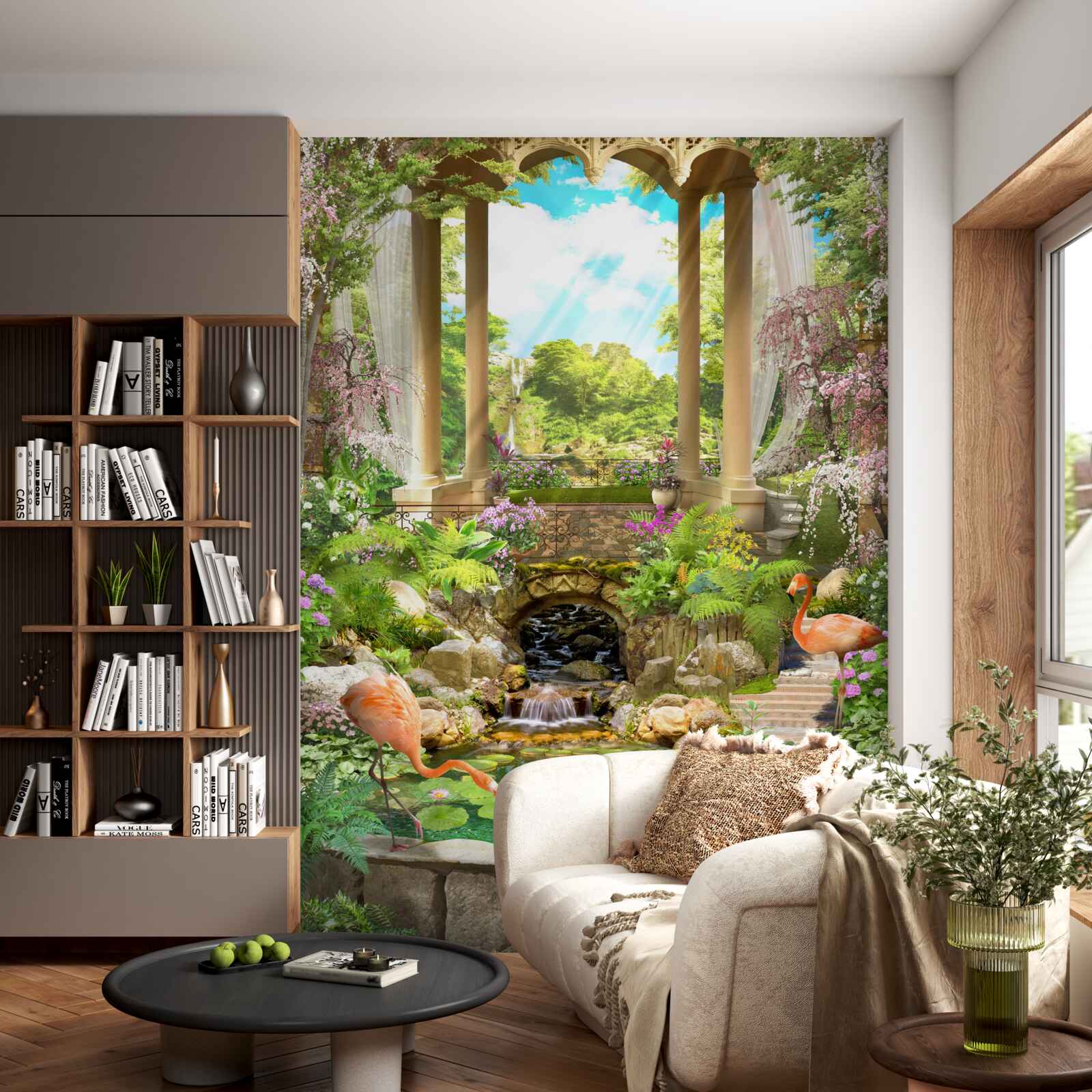 Fotobehang heerlijke tuin