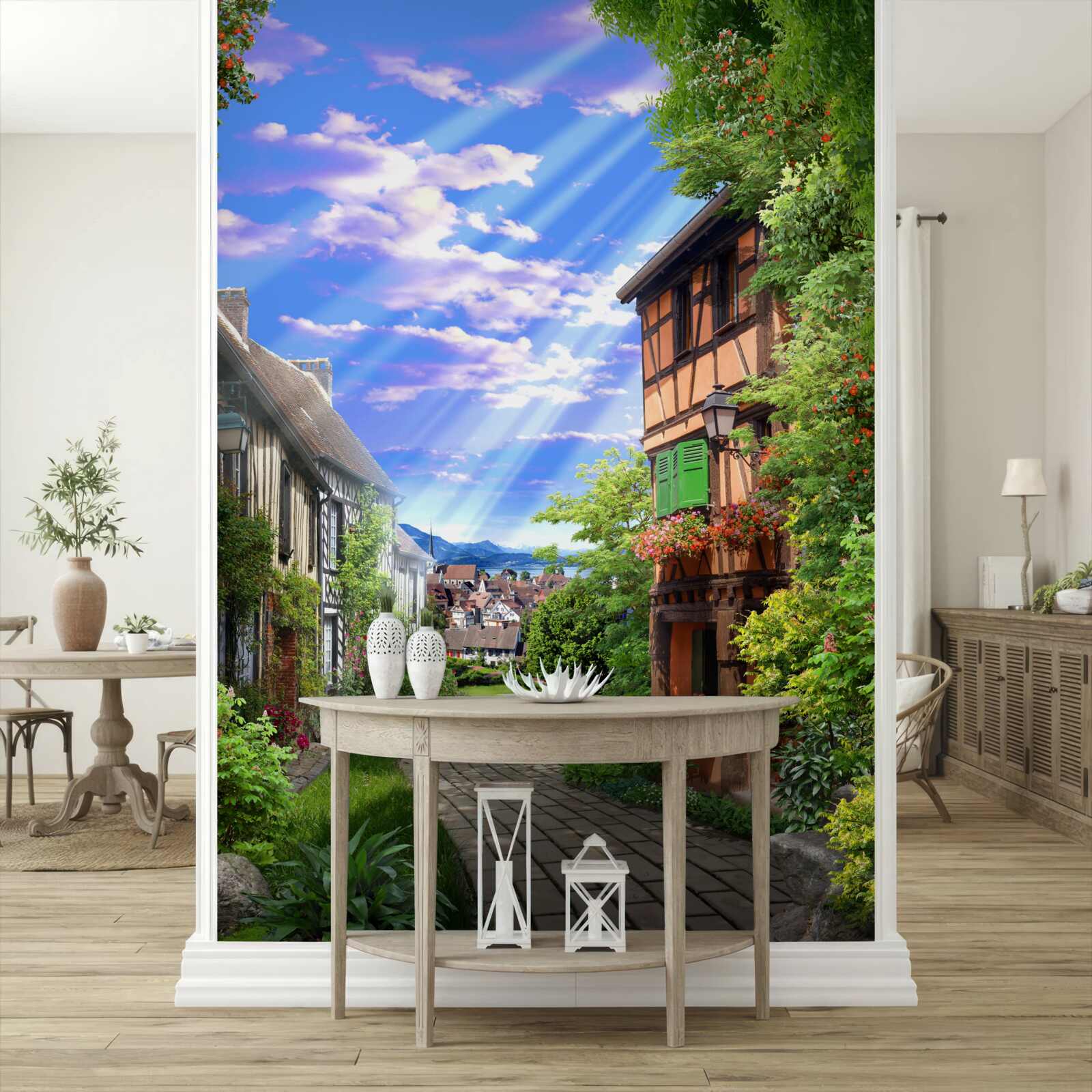 Fotobehang groen licht