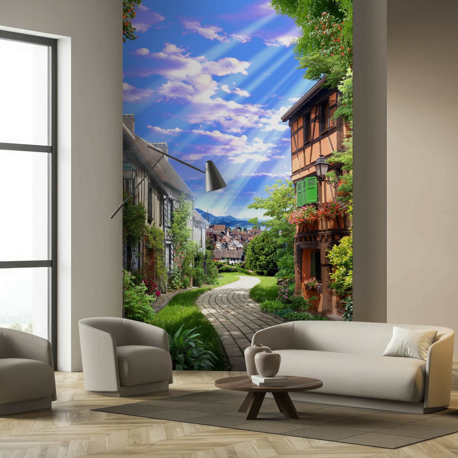 Fotobehang groen licht