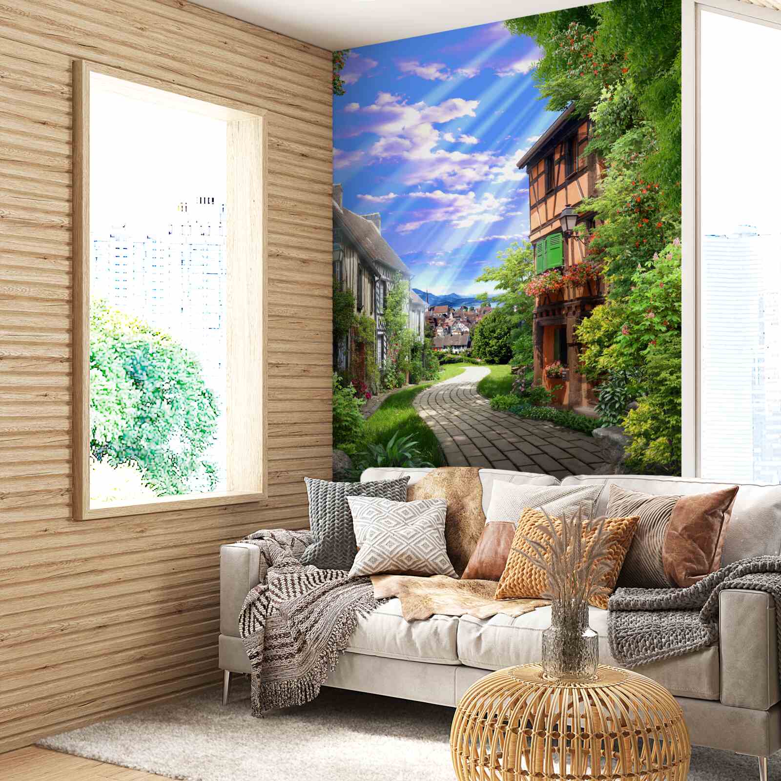 Fotobehang groen licht