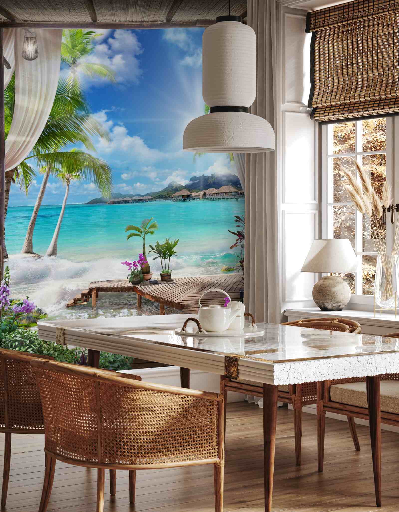 Fotobehang prachtig strandlandschap