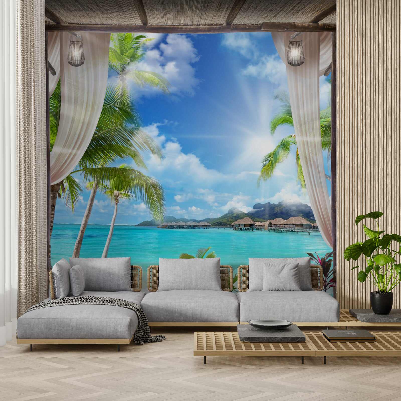 Fotobehang prachtig strandlandschap