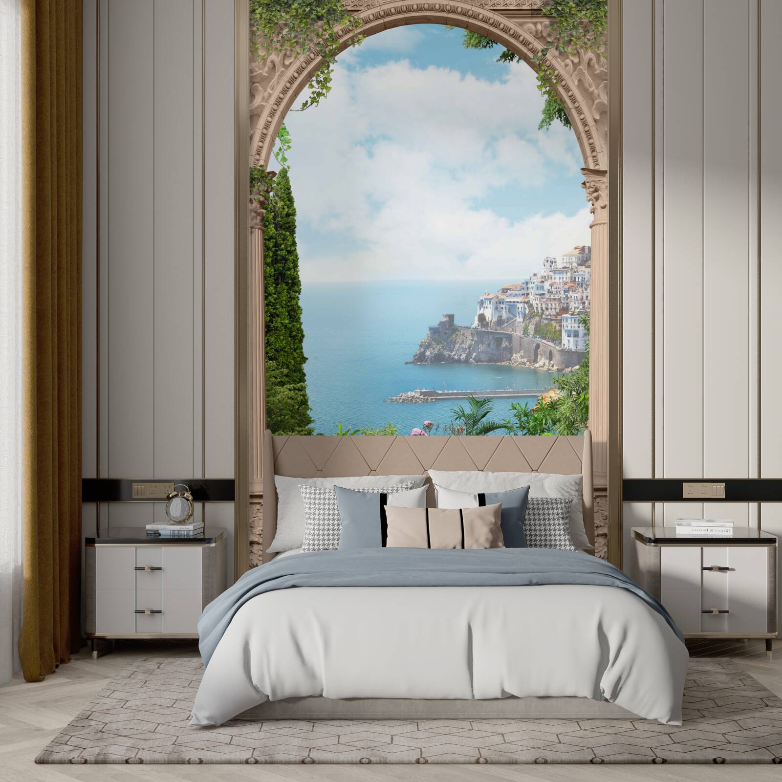 Fotobehang golflandschap in italië