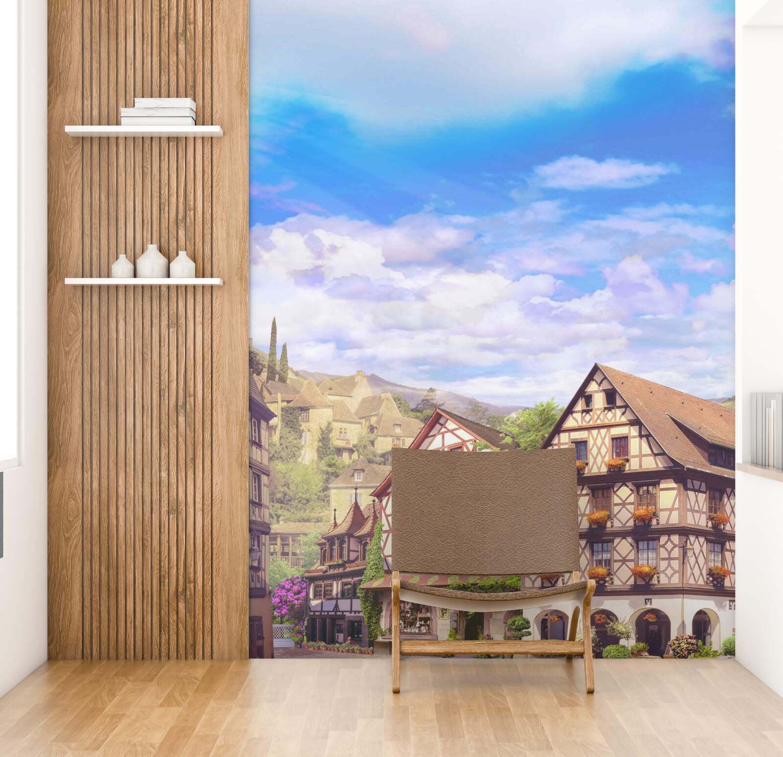 Fotobehang prachtig uitzicht op de stad