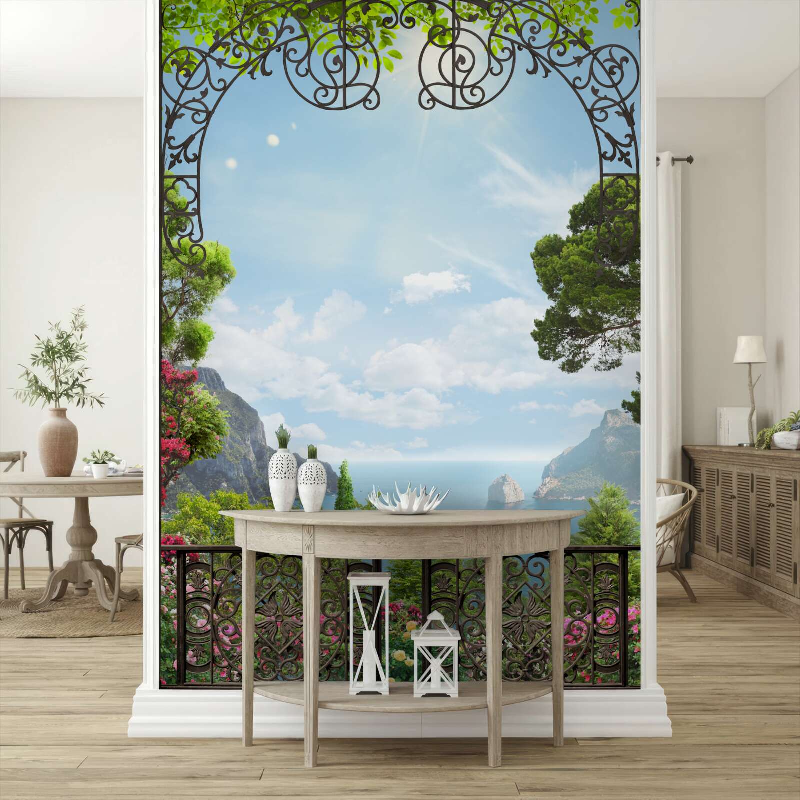 Fotobehang prachtig landschap met zee en rotsen