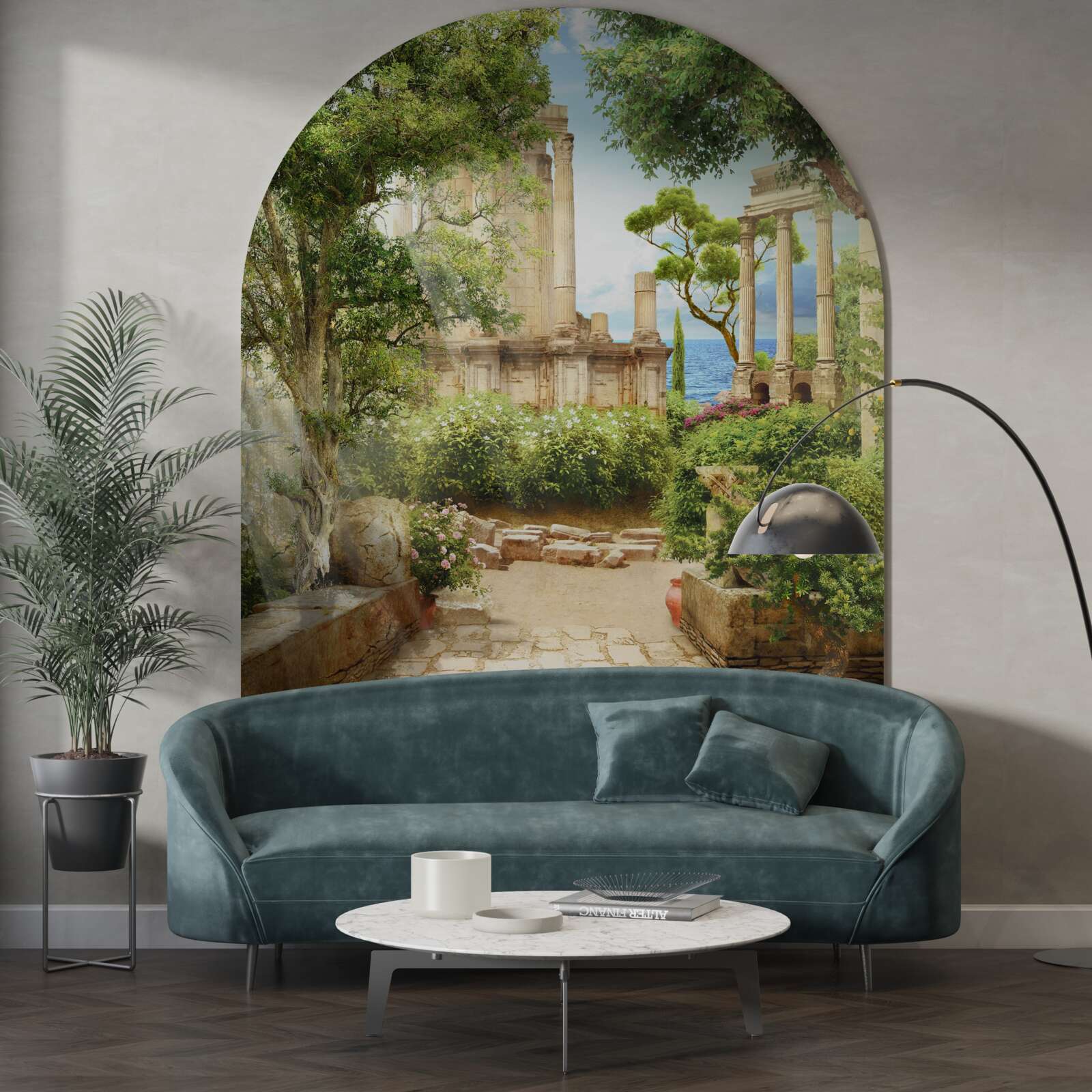 Fotobehang de oude tuinen van het Middellandse Zeegebied