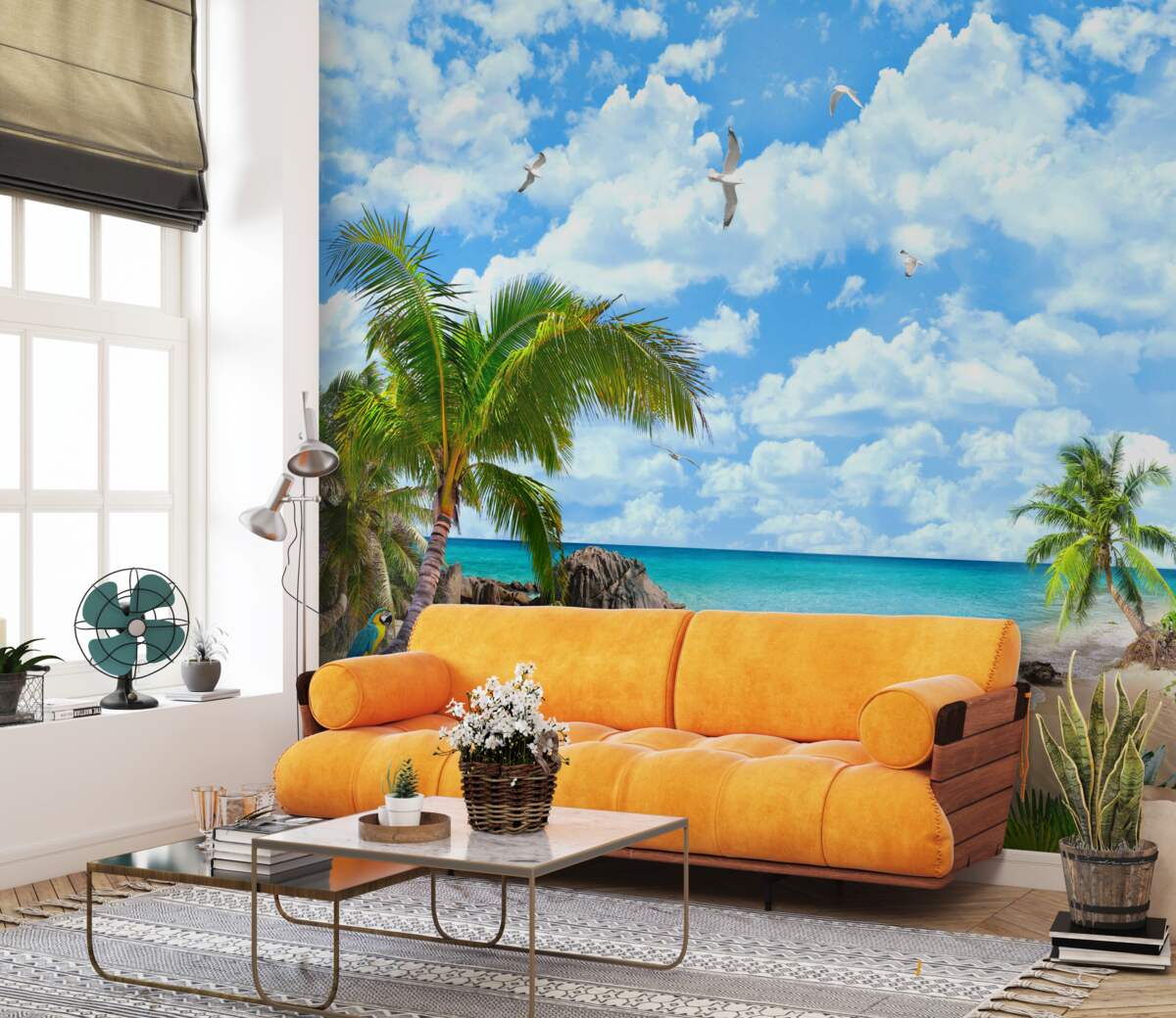 Fotobehang exotische hoek