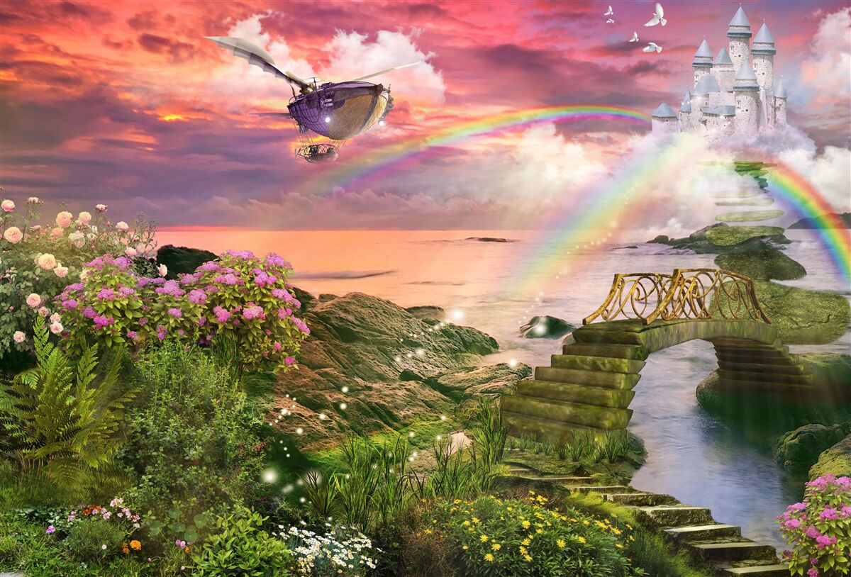 Fotobehang een sprookjesachtige fantasiewereld