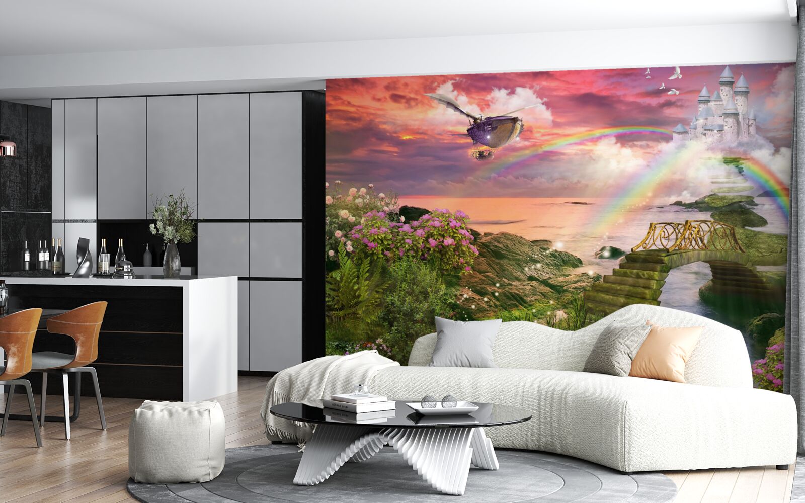 Fotobehang een sprookjesachtige fantasiewereld