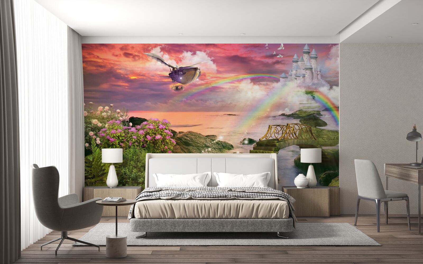 Fotobehang een sprookjesachtige fantasiewereld