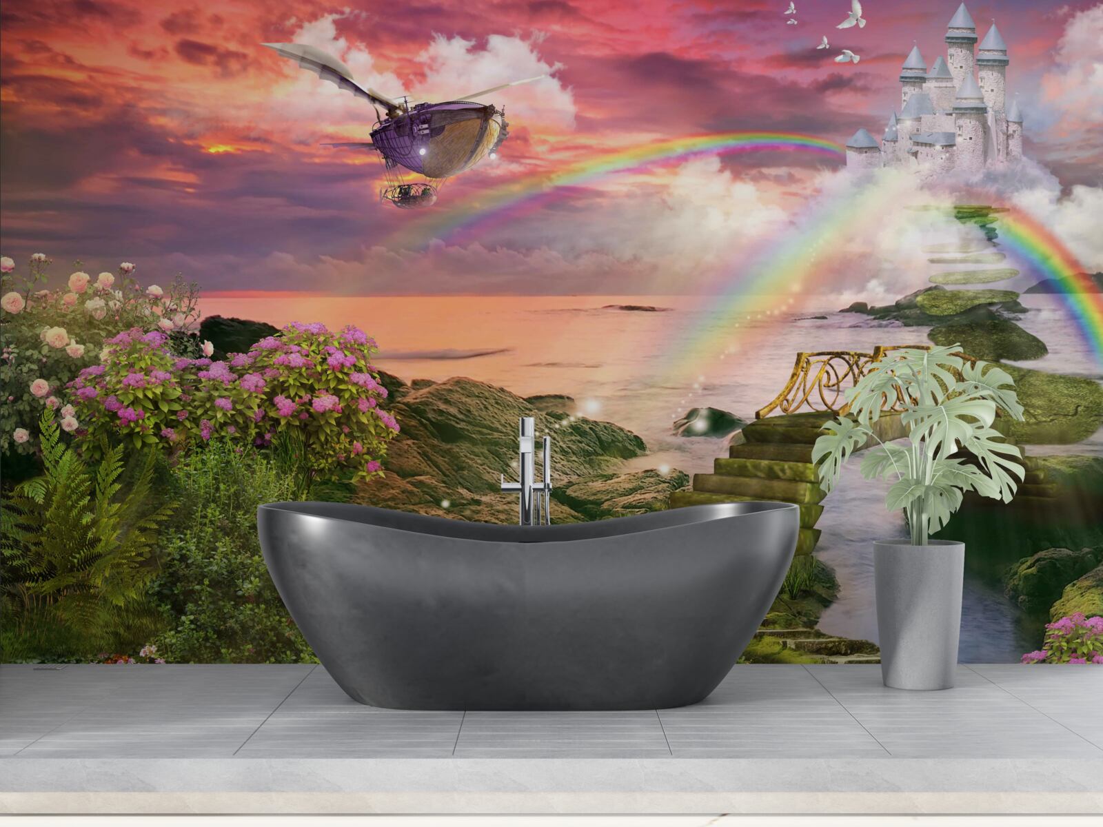 Fotobehang een sprookjesachtige fantasiewereld