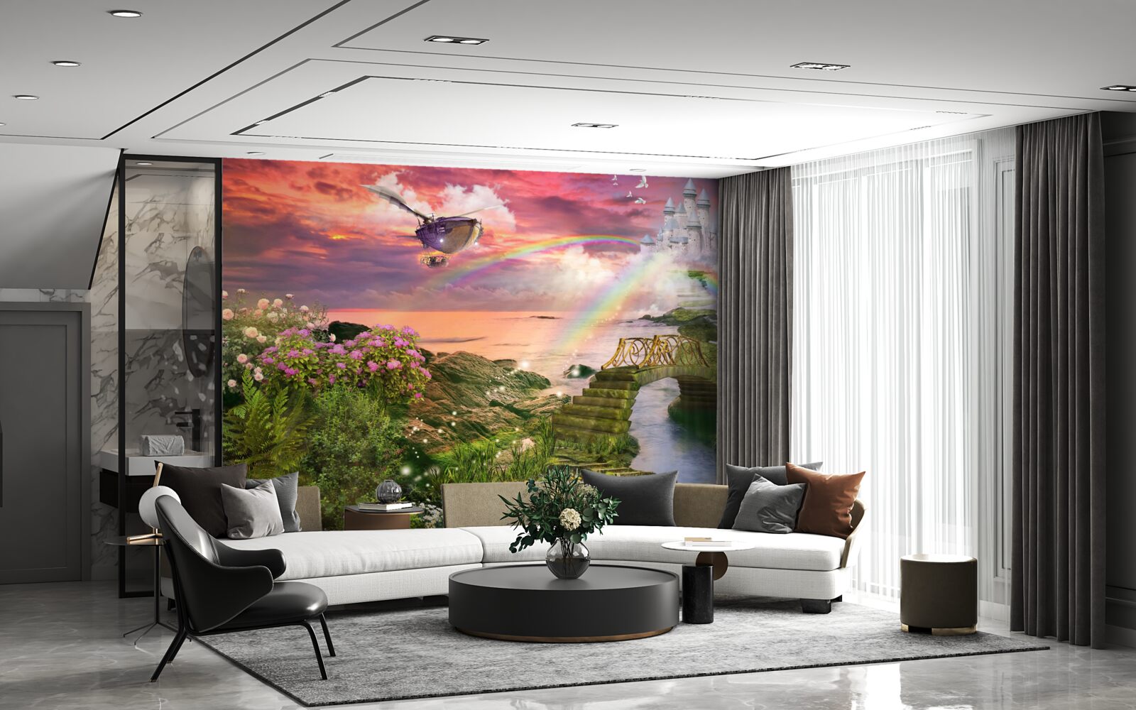 Fotobehang een sprookjesachtige fantasiewereld