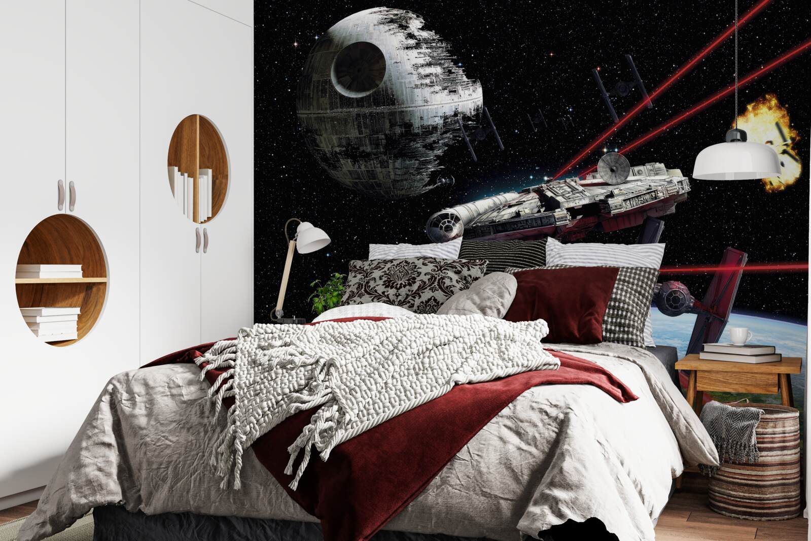 Fotobehang ruimtegevechten