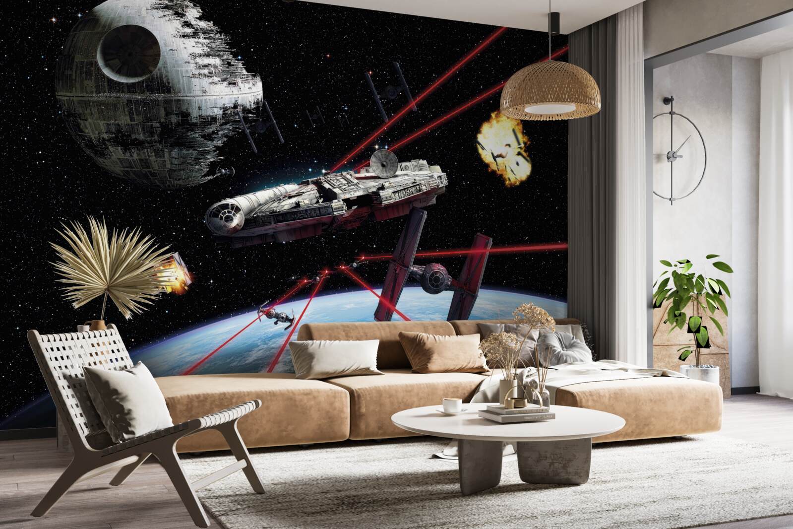 Fotobehang ruimtegevechten