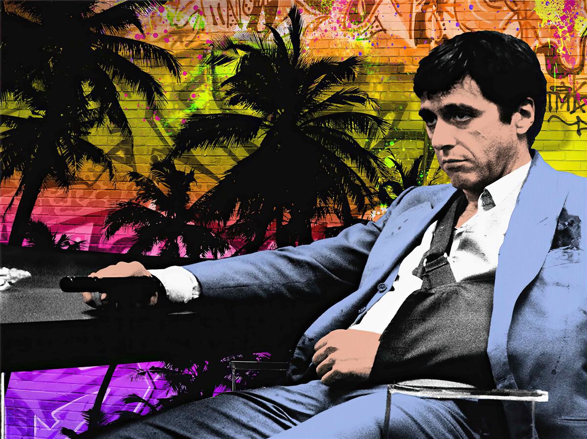 Fotobehang een verdrietige man zat aan een tafel