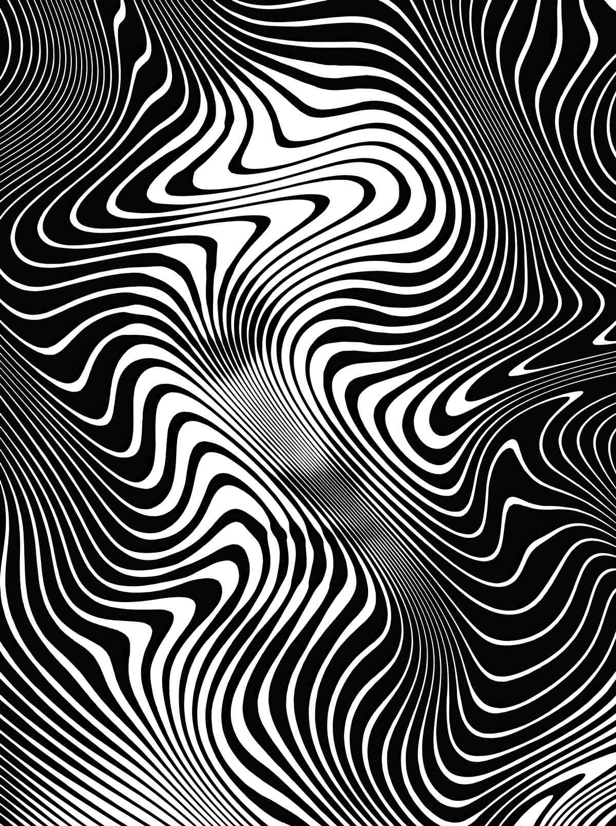 Fotobehang beeld van een meisje met abstracte contouren