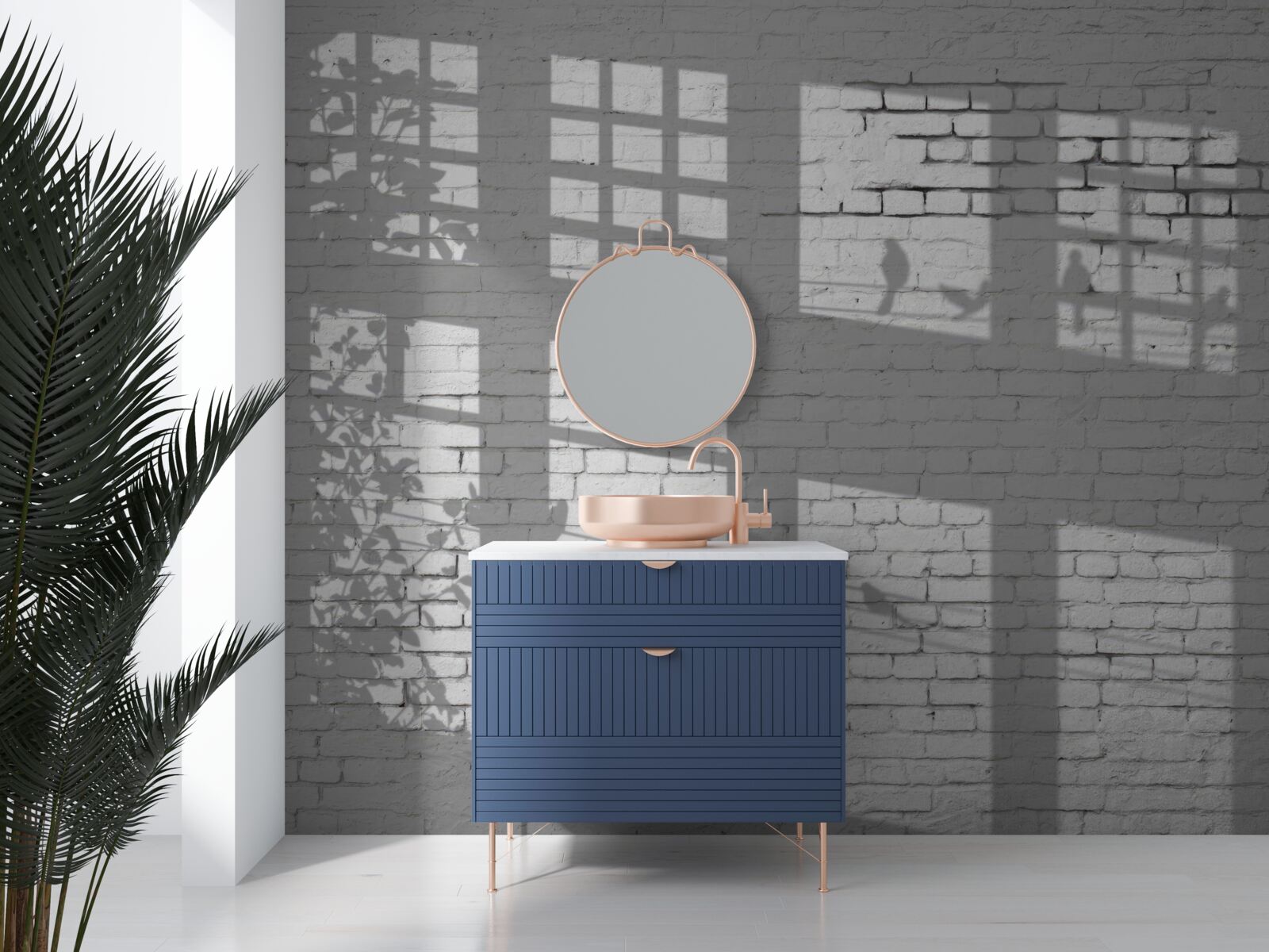 Fotobehang reflecties op de lichtsteen