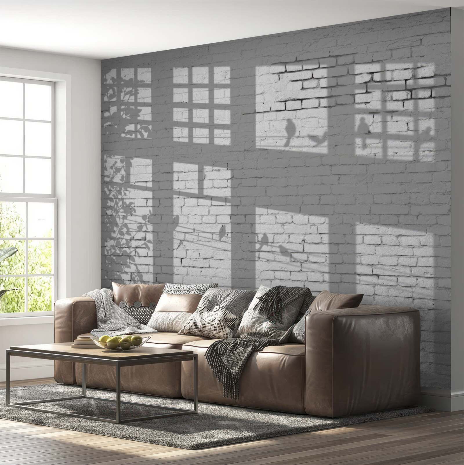 Fotobehang reflecties op de lichtsteen