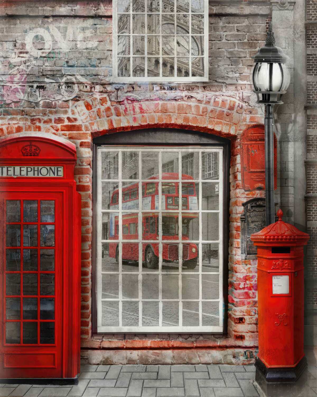 Fotobehang telefooncel in londen