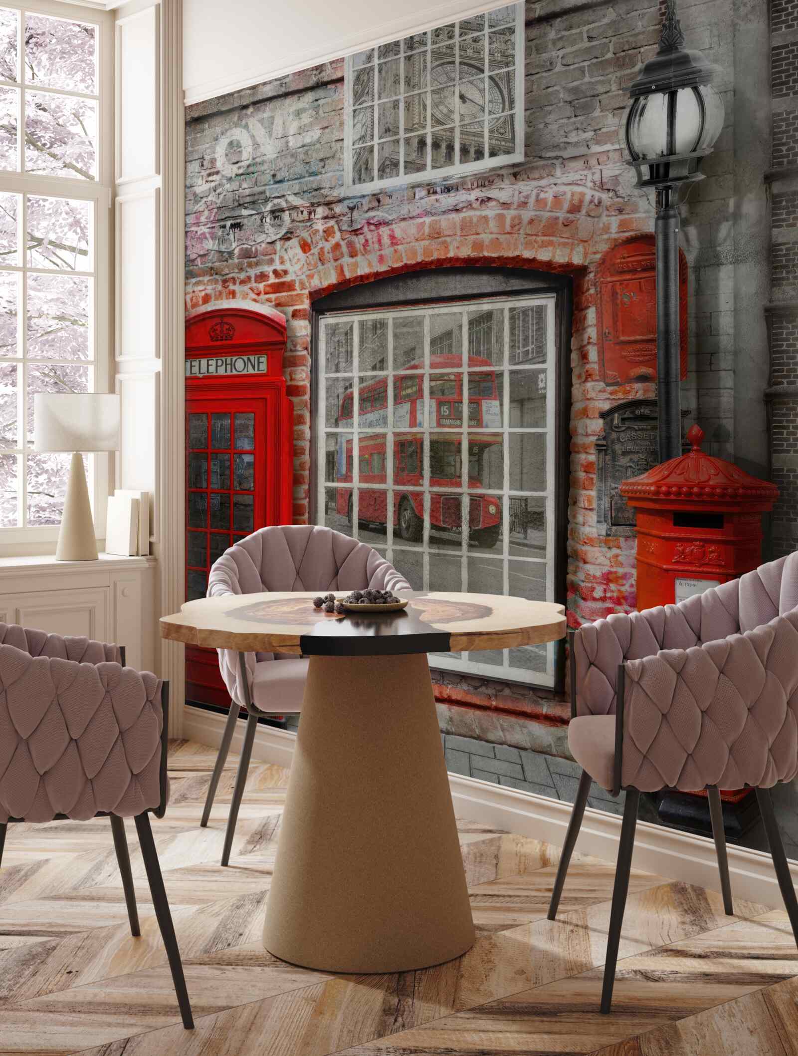 Fotobehang telefooncel in londen