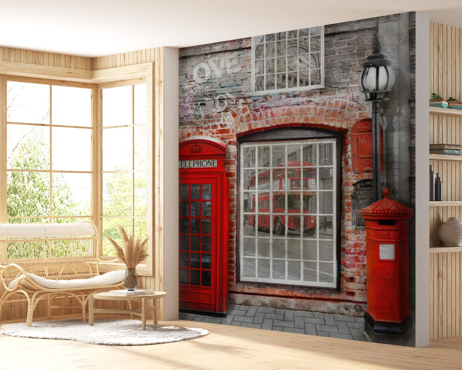 Fotobehang telefooncel in londen