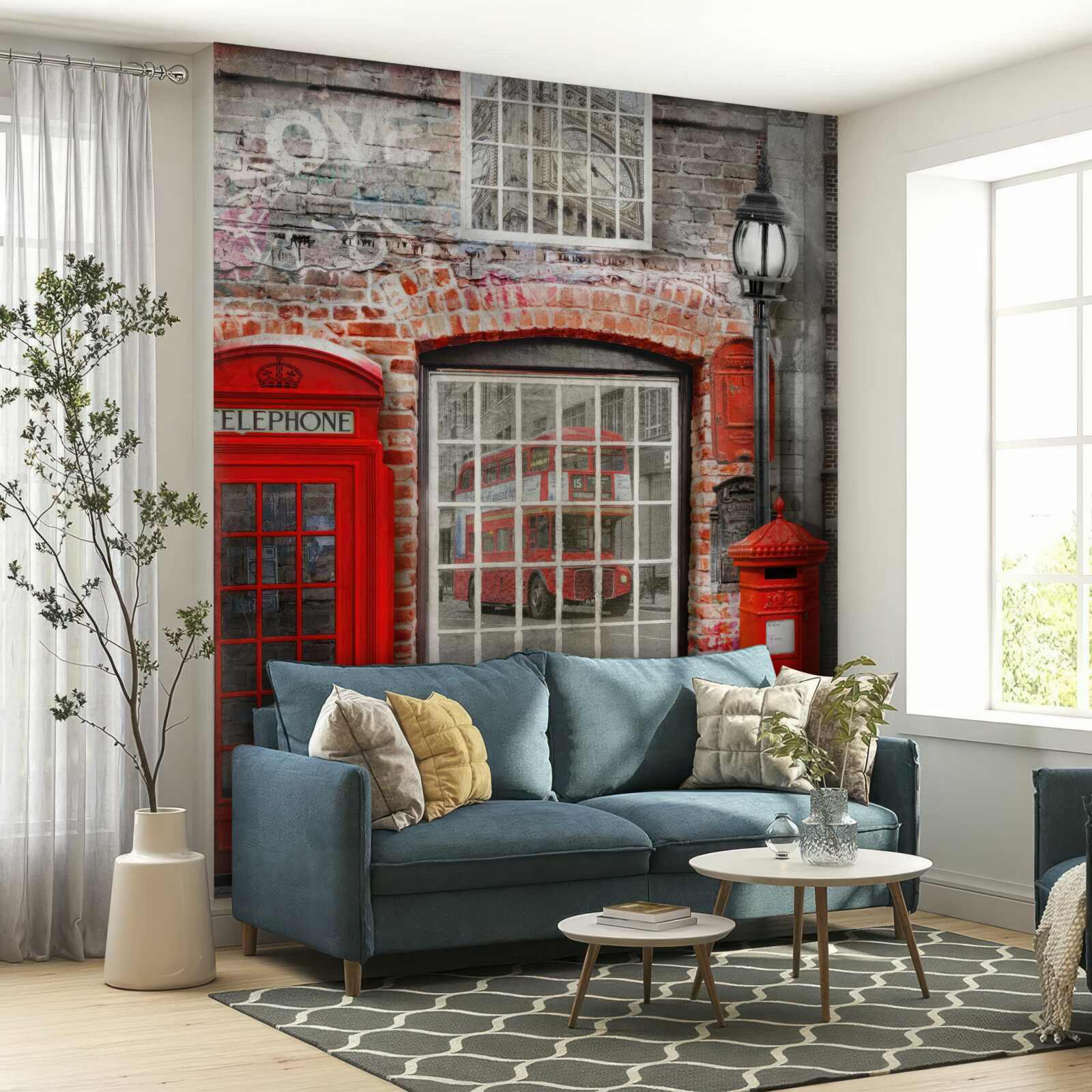 Fotobehang telefooncel in londen