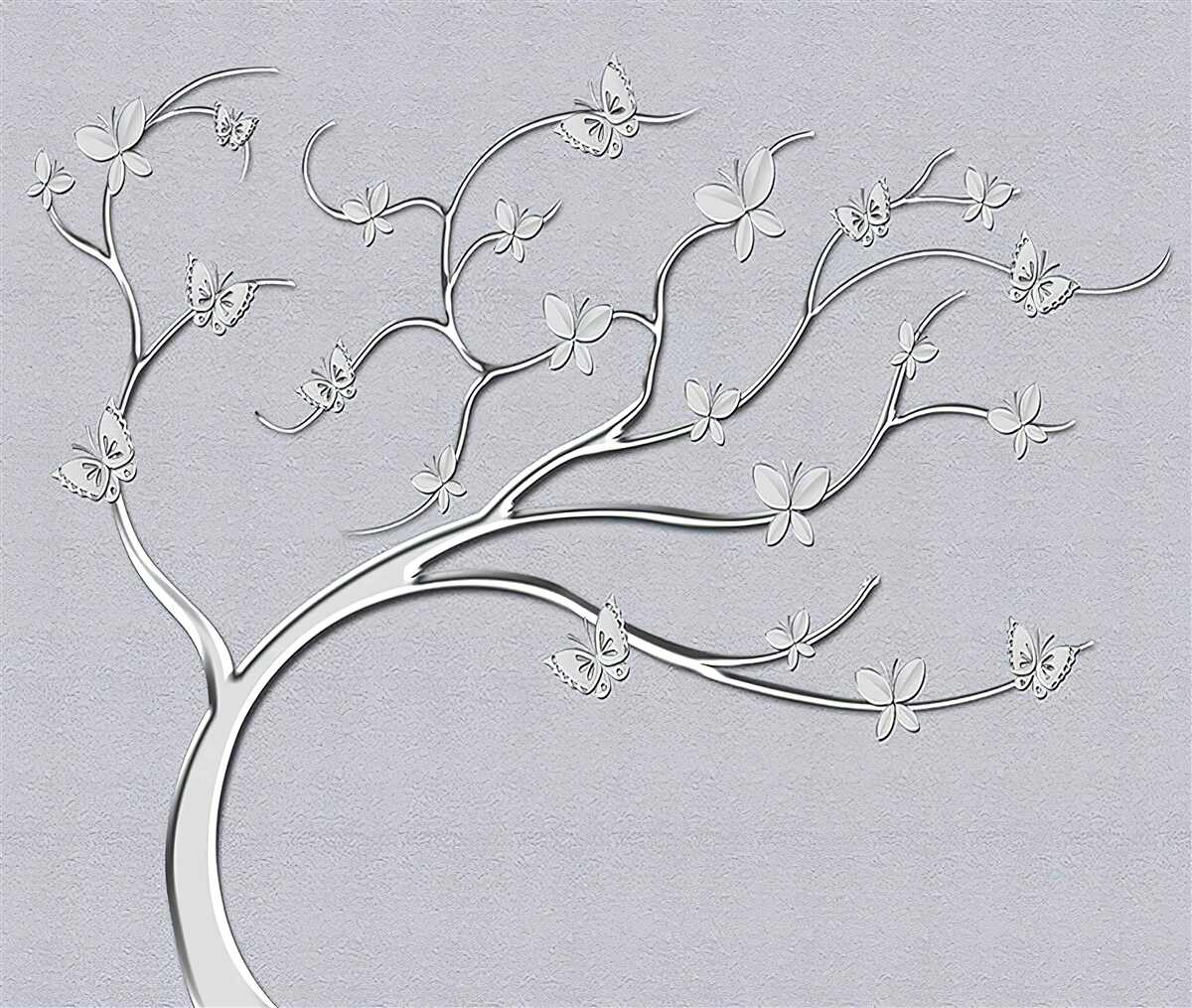 Fotobehang gebogen boom