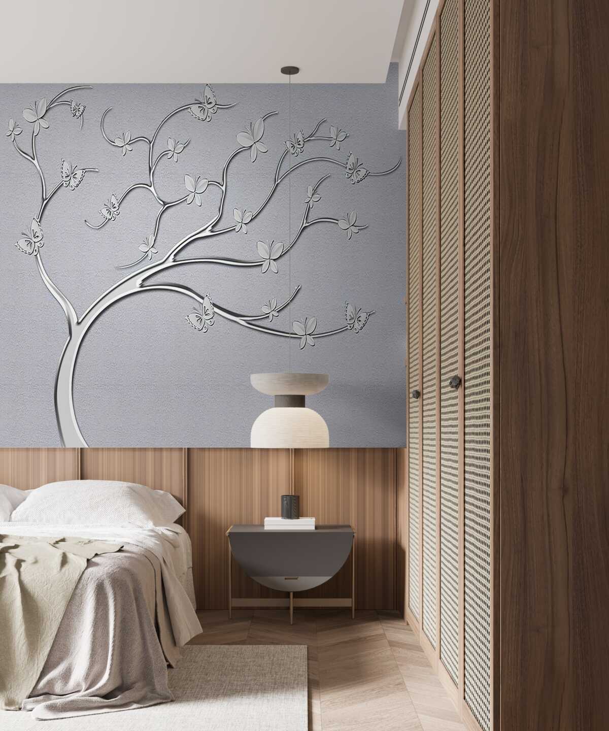 Fotobehang gebogen boom