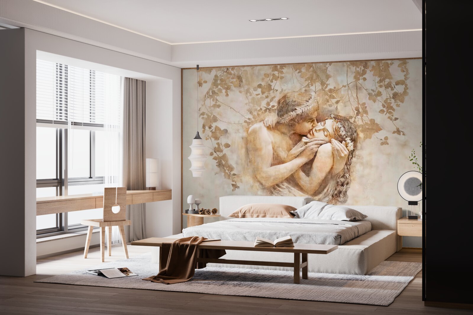 Fotobehang Rozenknoppen