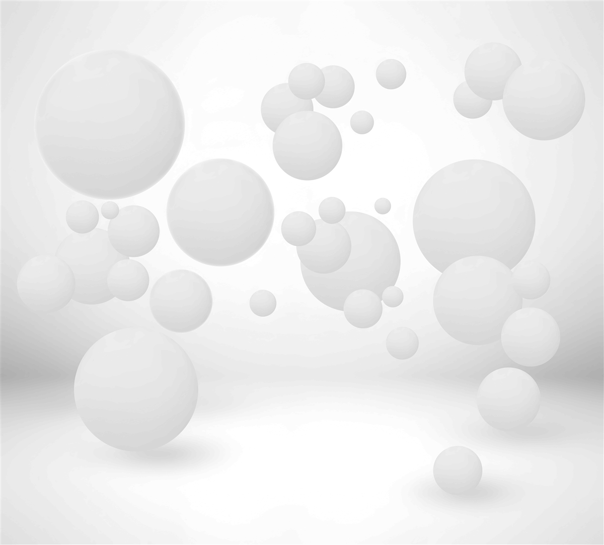 Fotobehang witte cirkels in verschillende maten