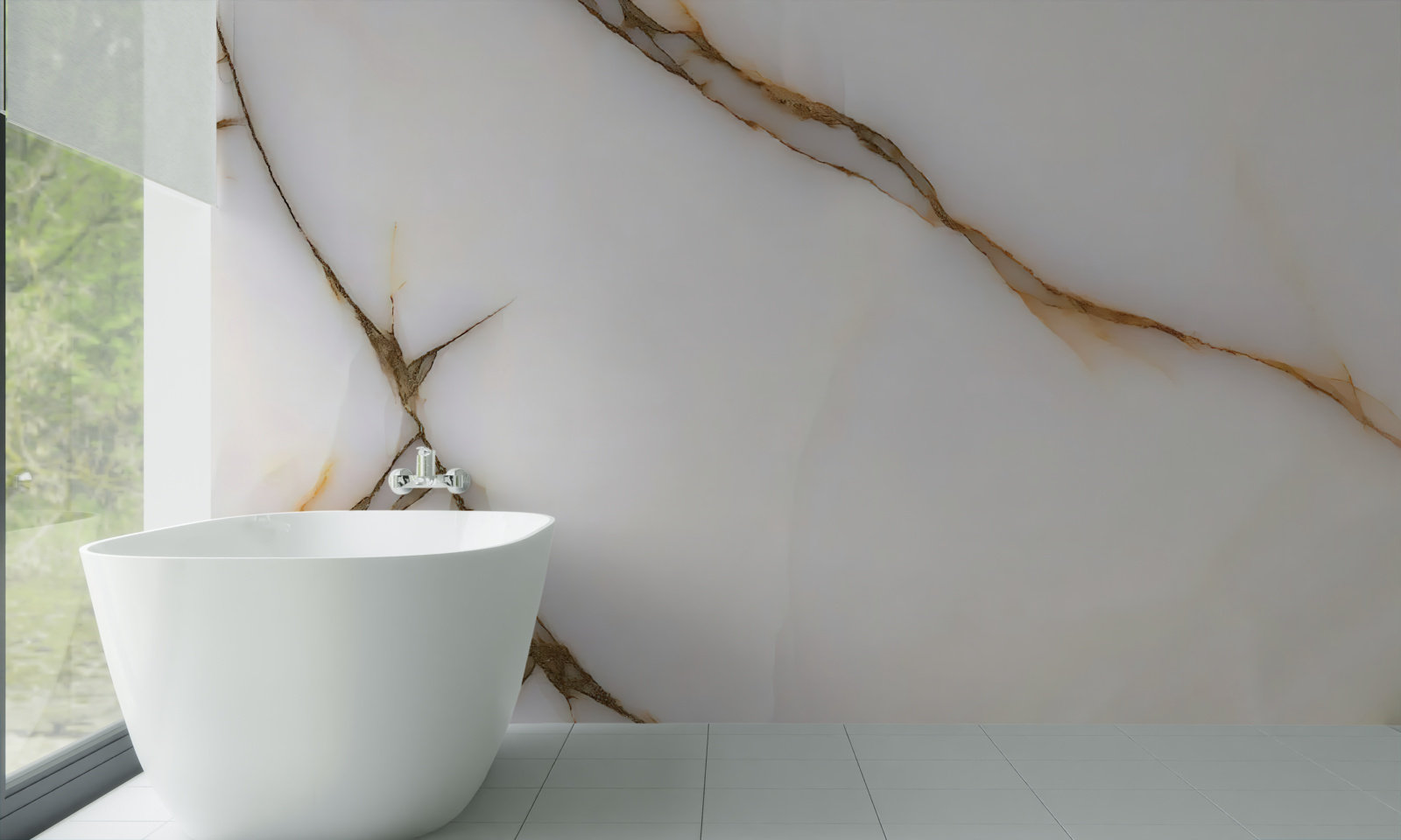 Fotobehang de achtergrond is licht met gebogen donkere lijnen