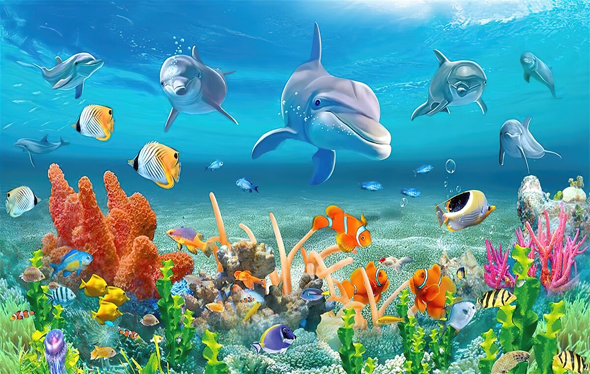 Fotobehang prachtig onderwater koninkrijk