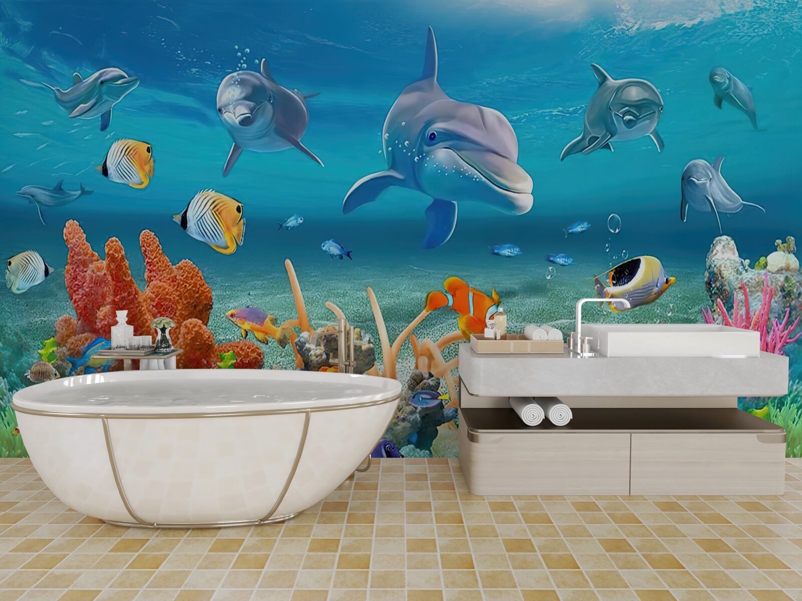 Fotobehang prachtig onderwater koninkrijk