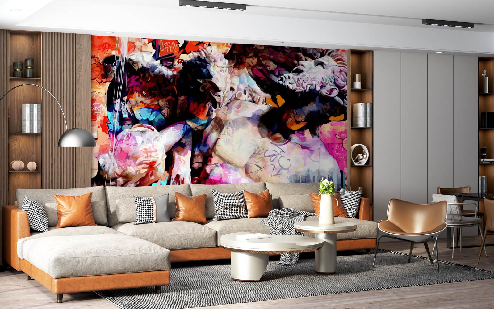 Fotobehang afbeelding van een man met een baard