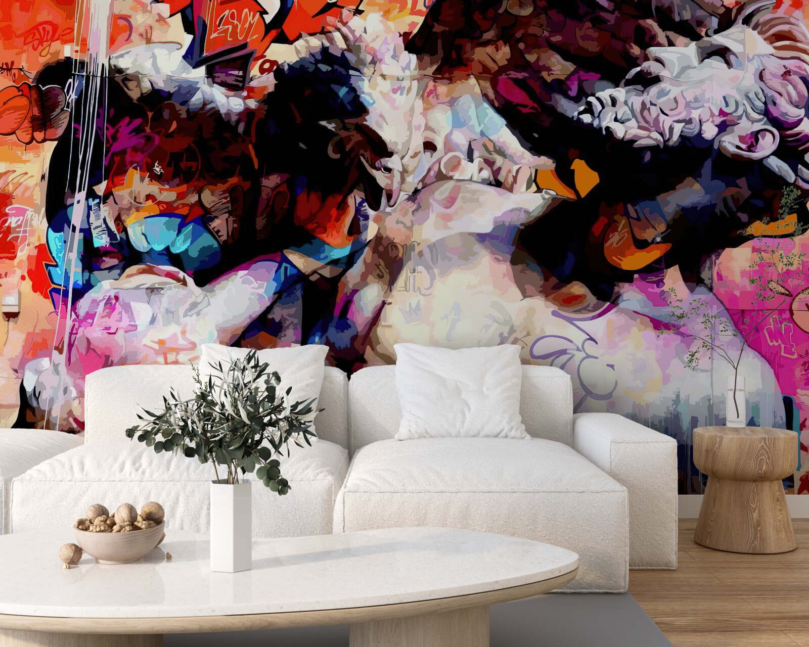 Fotobehang afbeelding van een man met een baard