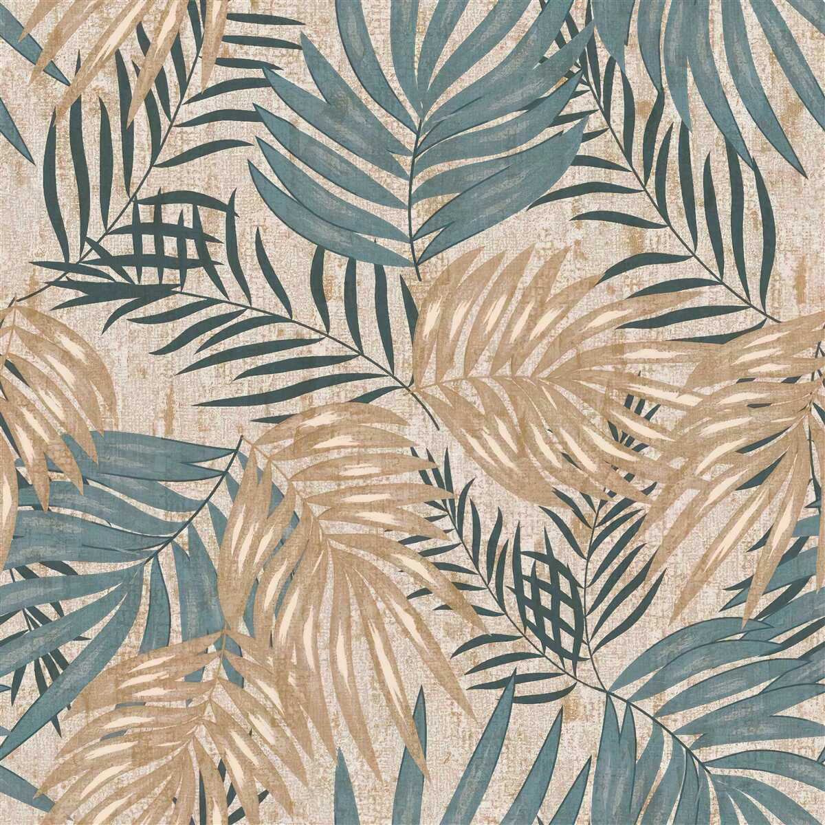 Fotobehang bruine en groene bladeren