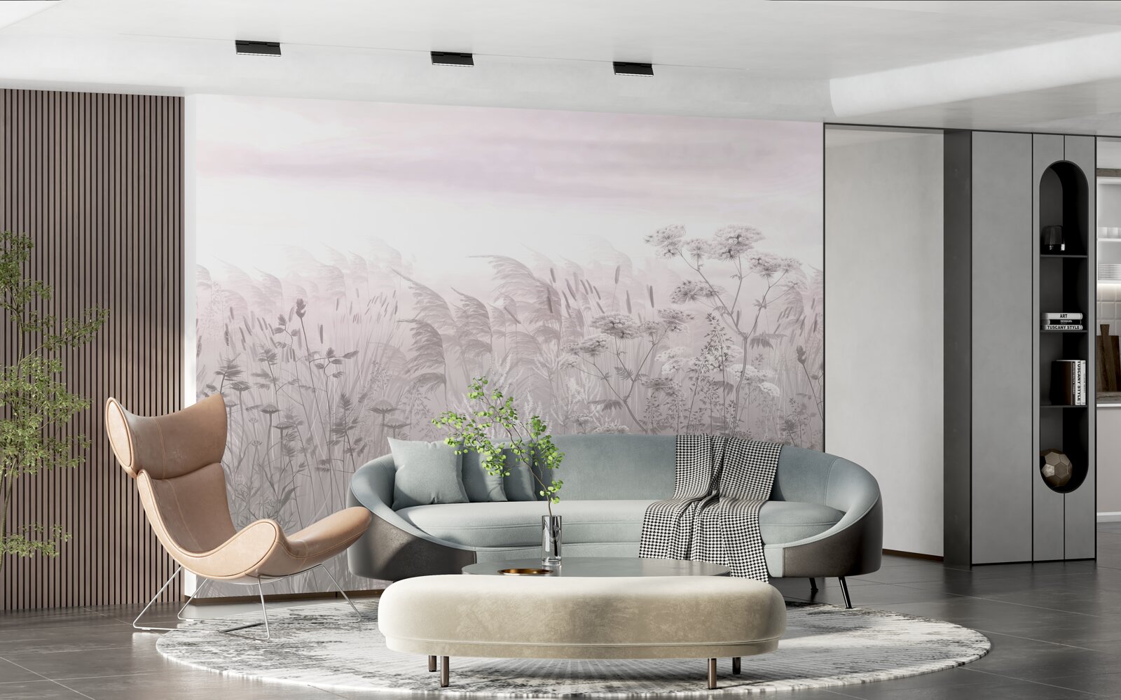 Fotobehang diversiteit aan flora