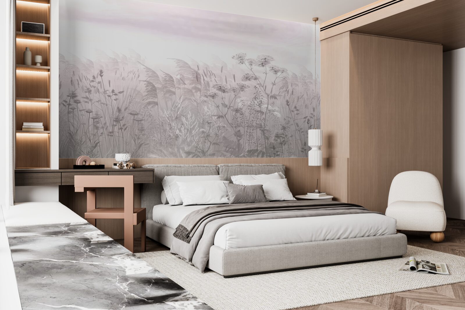 Fotobehang diversiteit aan flora