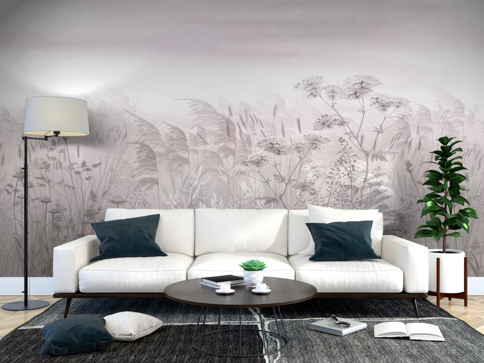 Fotobehang diversiteit aan flora