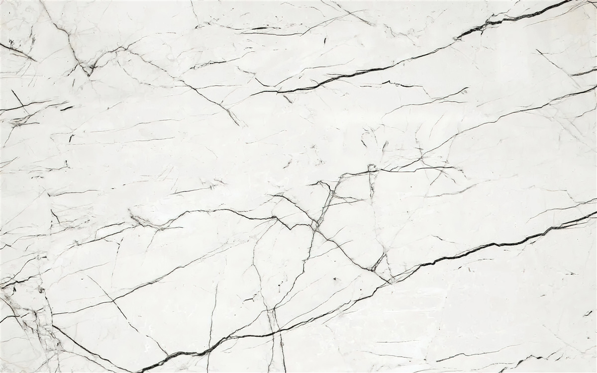 Fotobehang wit marmer met dunne donkere aderen