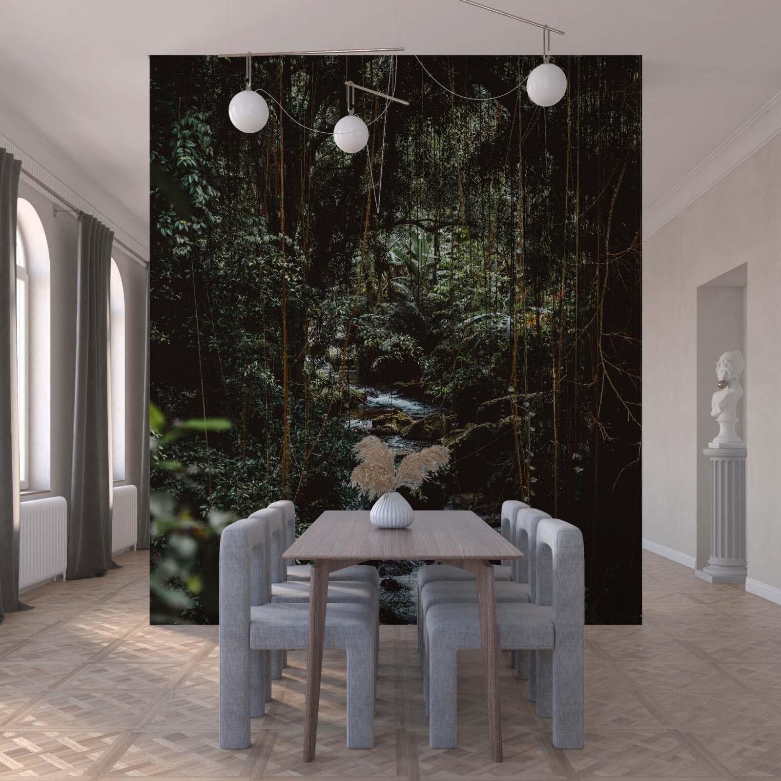 Fotobehang bosrivier